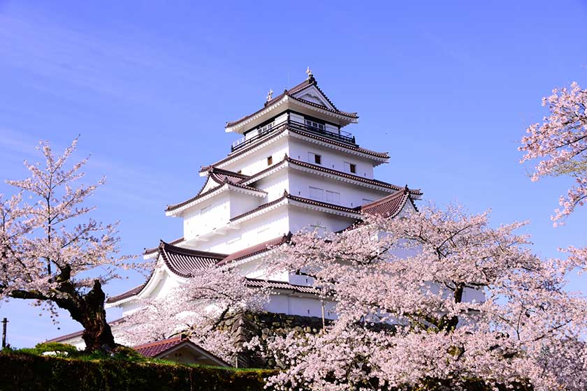 Tsuruga Castle, Fukushima, Tohoku, Japan.