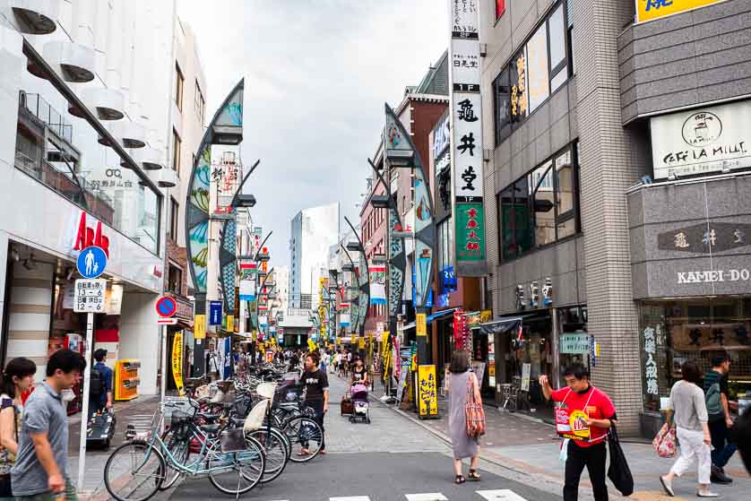 Shopping street off Chuo-dori, Ueno, Tokyo.