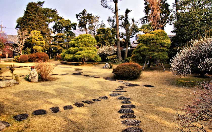 One of the gardens at the Inaba Family Mansion, Oita Prefecture, Kyushu.