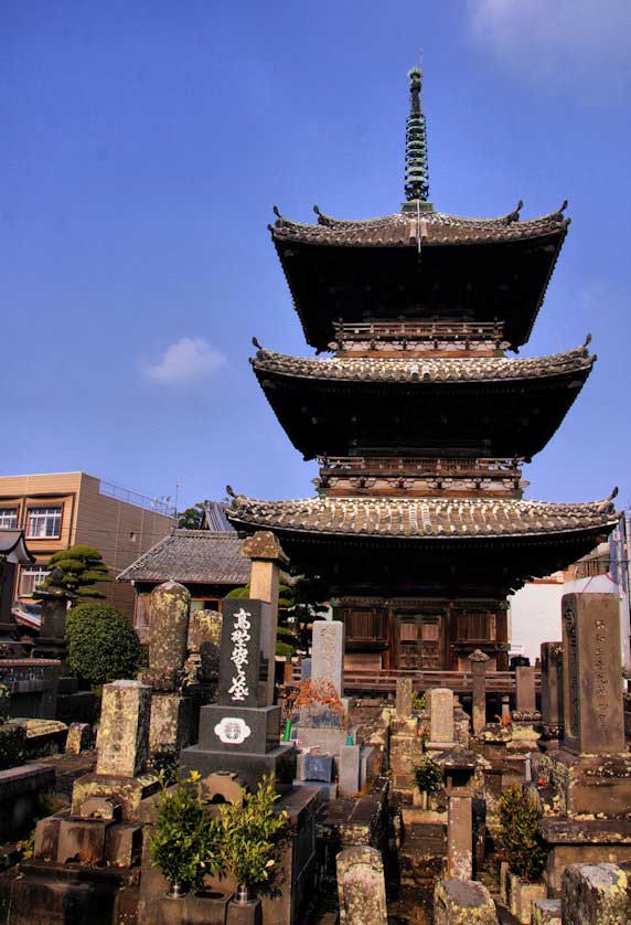 The 19th Century Pagoda at Ryugenji Temple in Usuki, Oita Prefecture, Kyushu.
