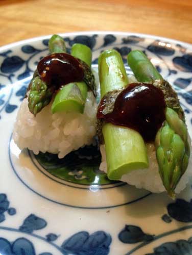 Vegetarian sushi.