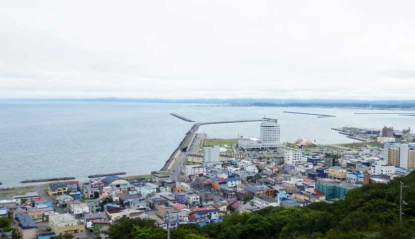 Central Wakkanai seen from Wakkanai Koen Park.