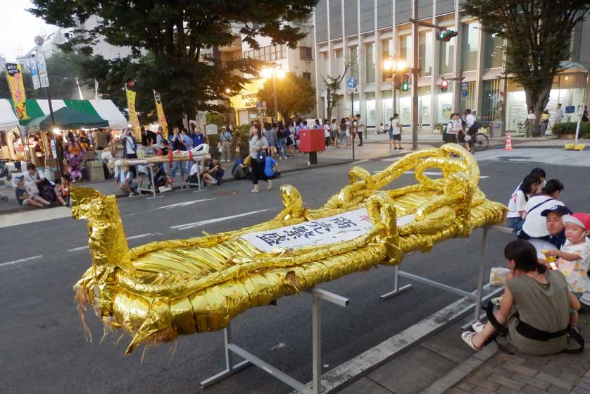 Golden waraji sandal, Waraji Festival, Fukushima.