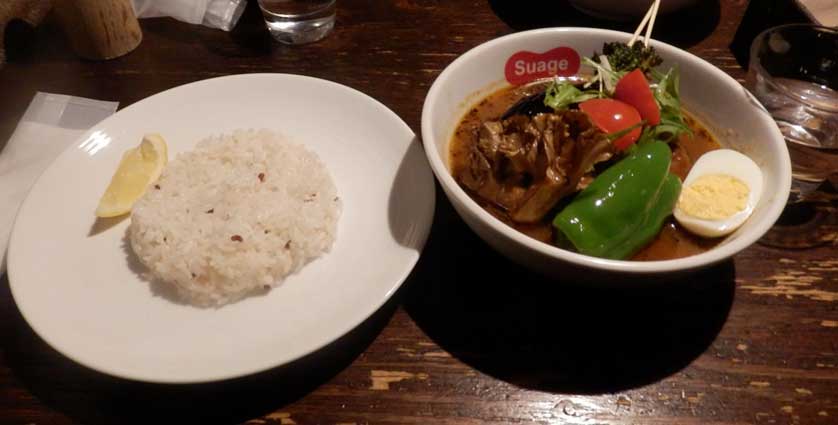 Vegetable Soup Curry at Suage Restaurant, Sapporo.