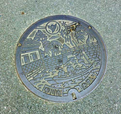 Manhole, Yanagawa.