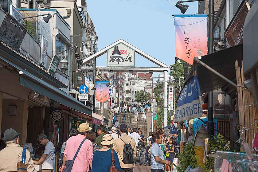 Yuyake-dandan steps, Yanaka Ginza, Taito ward, Tokyo, Japan.