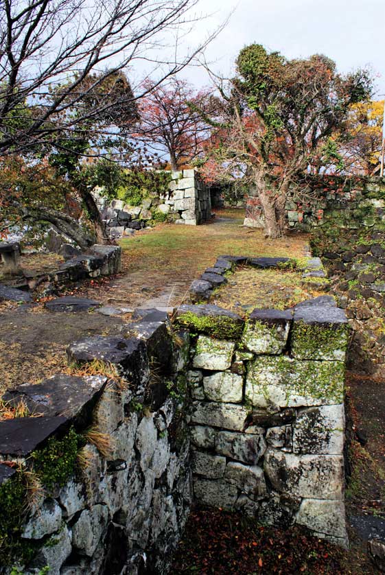 Yatsushiro Castle walls.