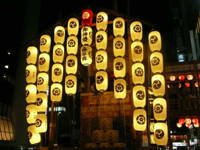 Float at Yoiyama, Gion Matsuri, Kyoto, Japan.