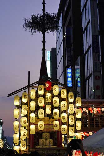 Float at Yoiyama, Gion Matsuri, Kyoto, Japan.