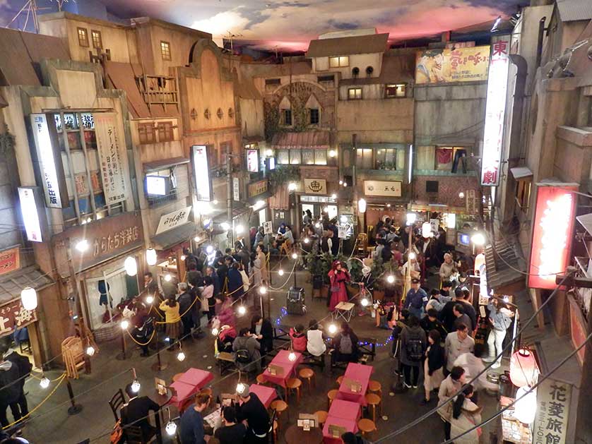 Plaza inside the Shin-Yokohama Ramen Museum, Yokohama.