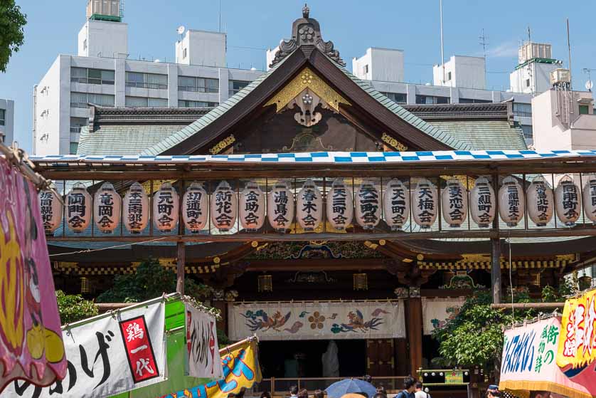 Yushima Tenjin Shrine  on festival day.