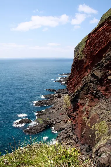 Sekiheki, the cross-section of a former volcano, Oki Islands