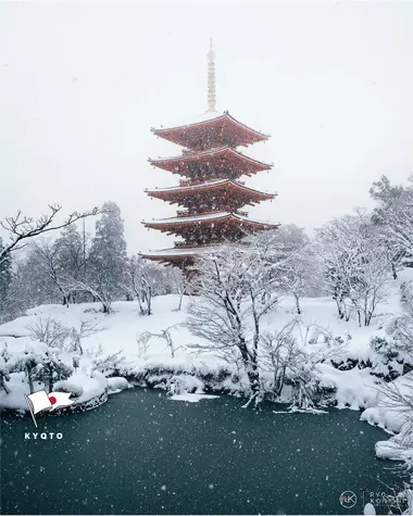 Photo de Kyoto sous la neige