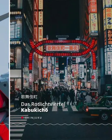 Das Rotlichtviertel Kabukicho in Tokio