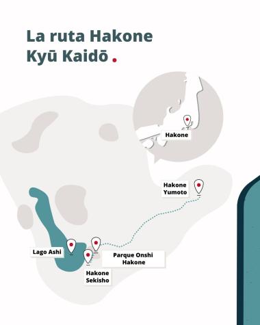 Mapa ruta Hakone Kyu Kaido
