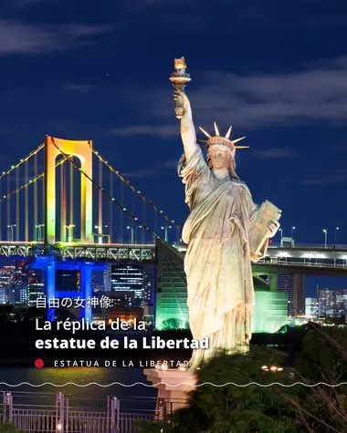 La réplica de la estatue de la Libertad