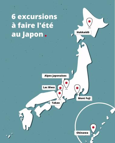 6 excursions à faire l'été au Japon