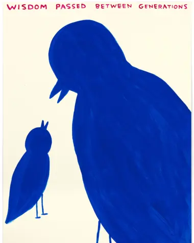 2 oiseaux de couleur bleu