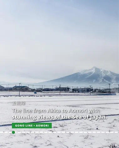 The Gono Line offers stunning views of the sea of Japan