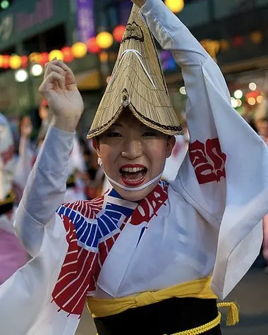 Awa Odori Dancer, Tokushima