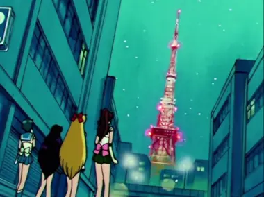 La Tokyo Tower telle que présentée dans l'animé Sailor Moon