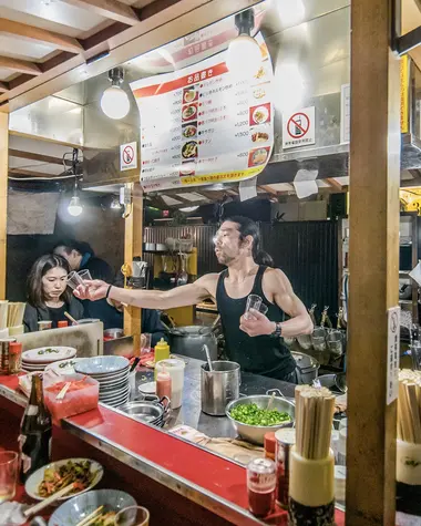 Yatai-Stand in Hakata, Fukuoka. Japan