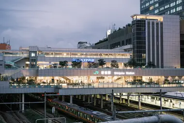 Shinjuku Station at night 