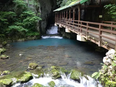 Entrance to Akiyoshido Cave