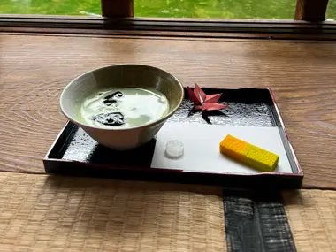 Matcha set at Yusentei