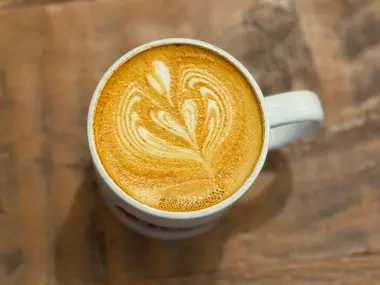 Seasonal latte at "The Lattest"