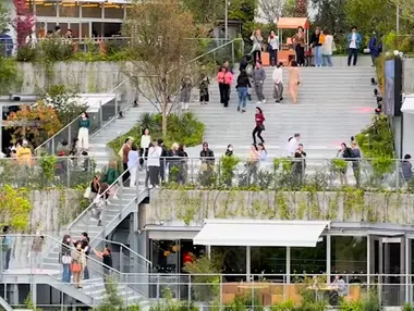 The Tokyu Plaza Harakado terrace from outside