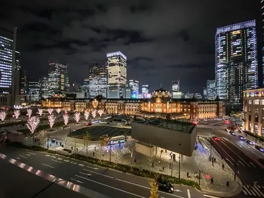 Tokyo Station Marunouchi Building from the Shin Marunouchi Terrace