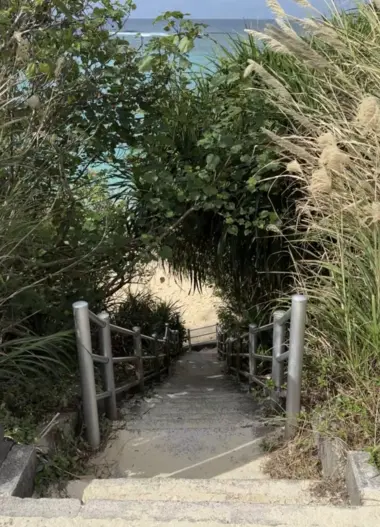 kibougaoka beach okinawa entrance
