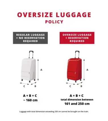 Politique pour les baggages hors dimensions