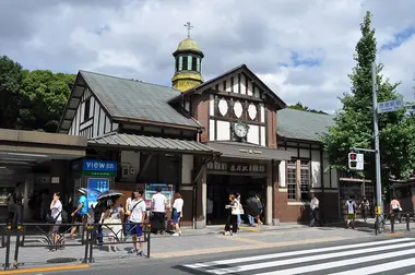 The former Harajuku Station circa 2016