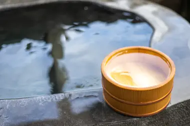 Un panier de bain (sento)