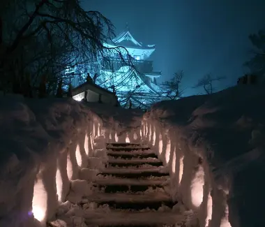 Festival des lanternes de neige du château de Hirosaki