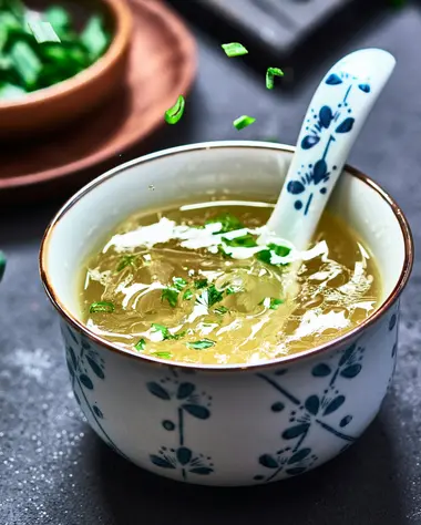 Soupe Miso, réalisée à base de bouillon dashi