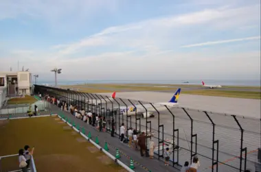 Terrasse d'observation de l''aéroport de Kobe