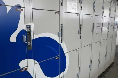 Lockers in Kyoto Station