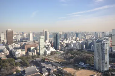 Vue depuis le premier deck de Tokyo Tower