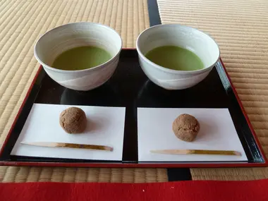 Matcha au jardin Hamarikyu