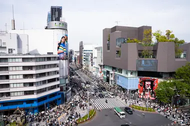 Vue d'Harajuku depuis Tokyu Plaza Harajuku