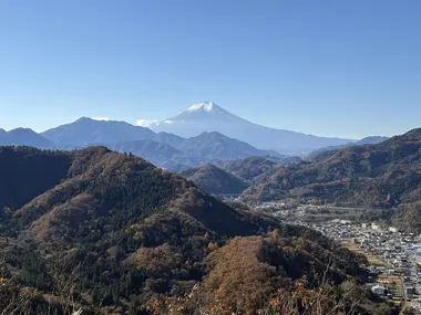 Vue sur le Mont Fuji depuis le Mont Kintoki 