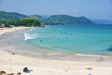 La plage de Shirahama (Péninsule d'Izu)