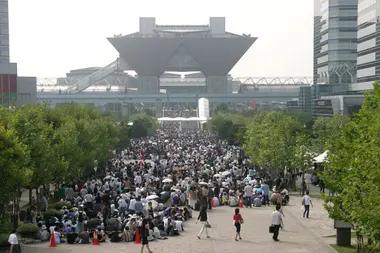 Le bâtiment d'exposition Tokyo Big Sight