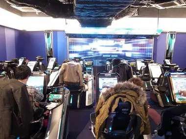 Video game room in Japan