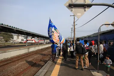 Le tairyobata, un drapeau porte-bonheur au Japon