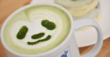 Café latte au matcha