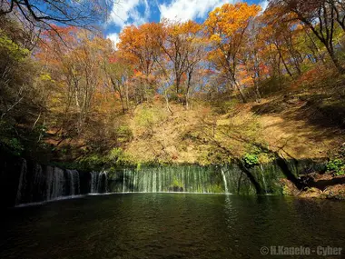 Les cascades de Shiraito près de Karuizawa